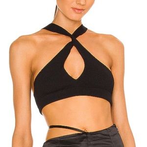 Atoir black crop top